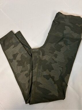 prAna Camo High-Waist Leggings Olive Green High Waisted Women’s Small